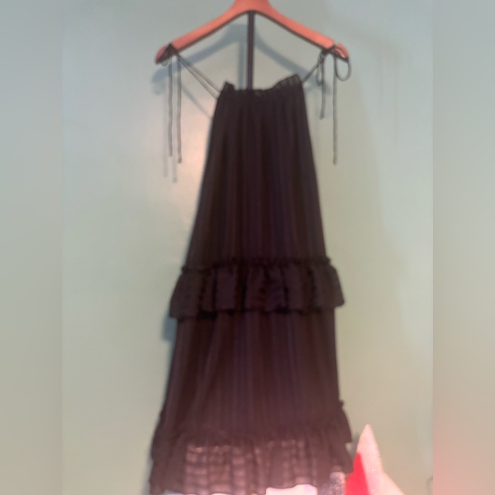 NSR Black Ruffle Dress